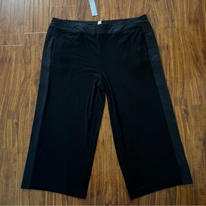 NWT Weekends by Chico’s Bliss Balance Pull On Crop Pants Black size 3 (16)
